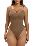 YIANNA Women Shapewear Tummy Control Bodysuit Seamless Sculpting Snatched Waist Body Suit Thong