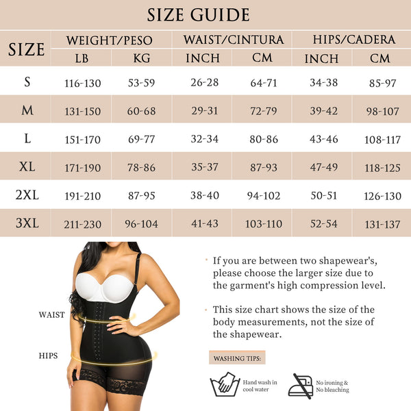 YIANNA Shapewear for Women Tummy Control Fajas Colombianas Body Shaper Butt  Lifter Thigh Slimmer with Zipper Crotch, YA7257-Black-XS at  Women's  Clothing store