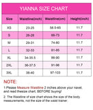 YIANNA Waist Trainer for Women Latex Underbust Tummy Control Waist Cincher Corset Hourglass Body Shaper Zipper and Hooks