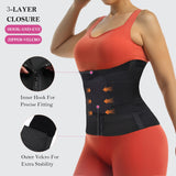 YIANNA Waist Trainer Belt Waist Cincher Tummy Control Body Shaper for Women Sports Girdle Lumbar Support with Double Wrap