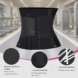 YIANNA Waist Trainer Belt Waist Cincher Tummy Control Body Shaper for Women Sports Girdle Lumbar Support with Double Wrap