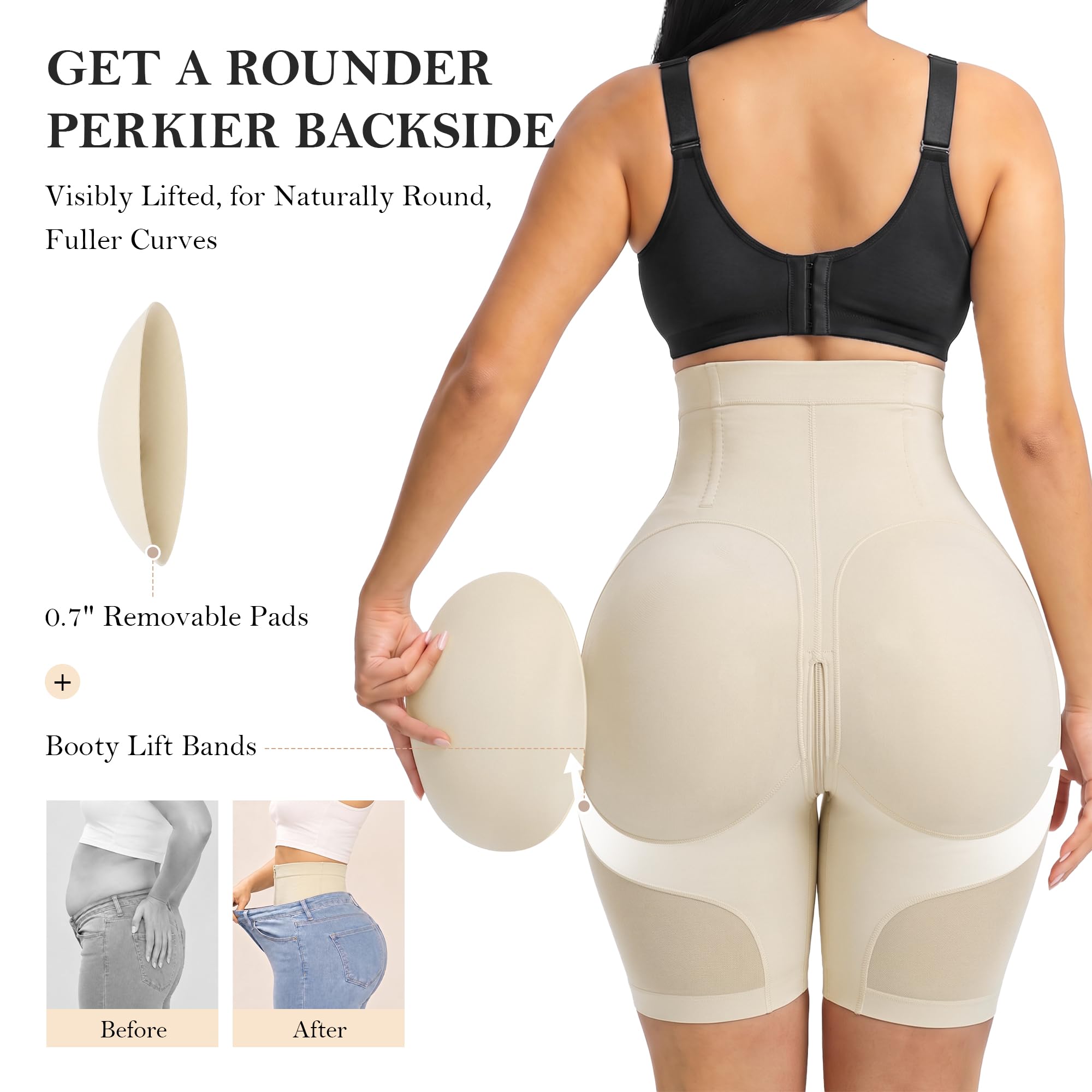 Hip Enhancer Fajas Shorts Butt Lift Shapewear