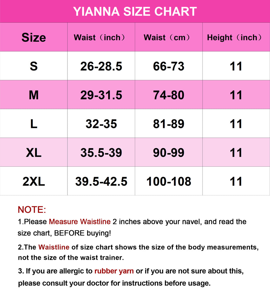 YIANNA Waist Trainer Belt Waist Cincher Tummy Control Body Shaper for Women Sports Girdle Lumbar Support with Double Wrap