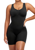 YIANNA Shapewear Bodysuit for Women Tummy Control Scoop Neck Mid Thigh Sculpting Body Shaper