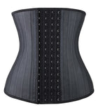 YIANNA Women Latex Waist Trainer 25 Steel Bones 4 Row Hooks