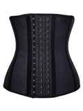 YIANNA Women Breathable Latex Waist Trainer 9 Steel Bones 3 Row Hooks