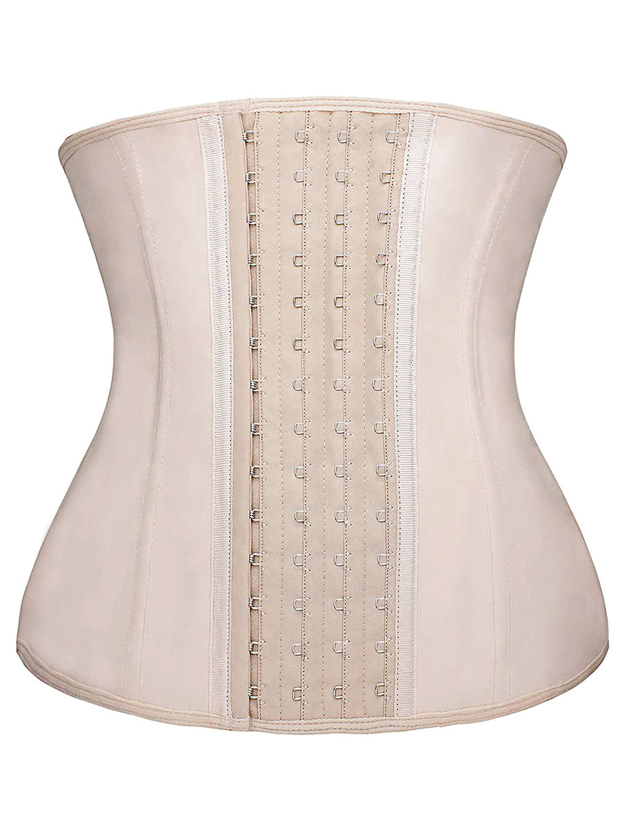 YIANNA Women Latex Waist Trainer 9 Bones 4 Row Hooks