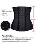 YIANNA Women Breathable Latex Waist Trainer 9 Steel Bones 3 Row Hooks