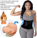 YIANNA Sweat Waist Trainer Belt Compression Belly Sport Girdle Waist Trimmer for Women/Men Weight Loss