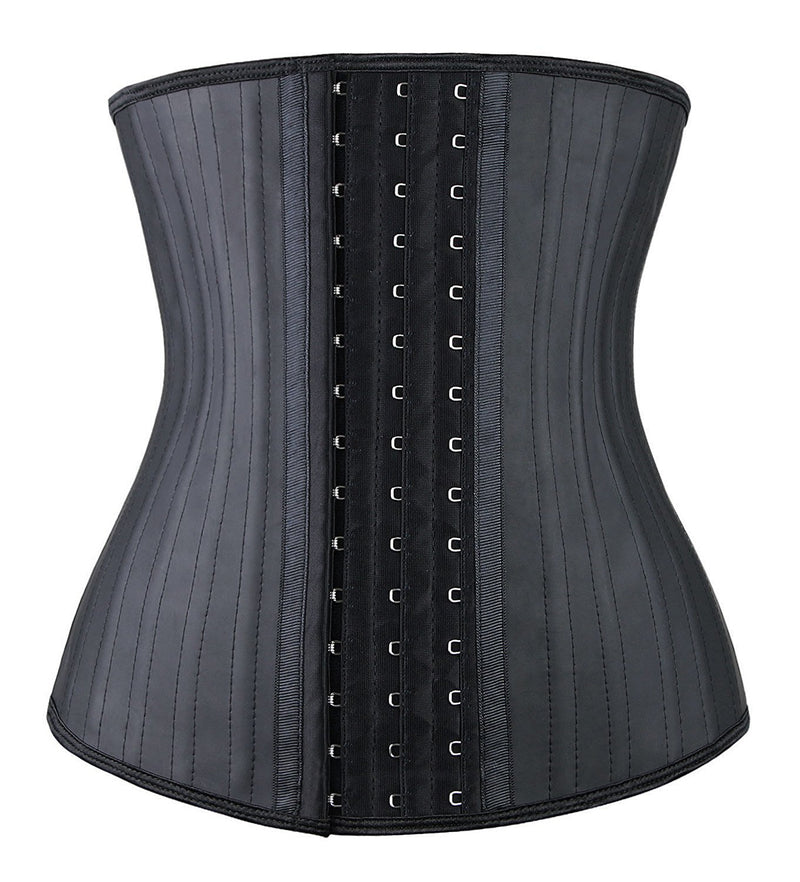 YIANNA Women Latex Waist Trainer 25 Steel Bones  3 Row Hooks