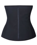 YIANNA Women Latex Zipper Waist Trainer Corsets 9 Steel Bones
