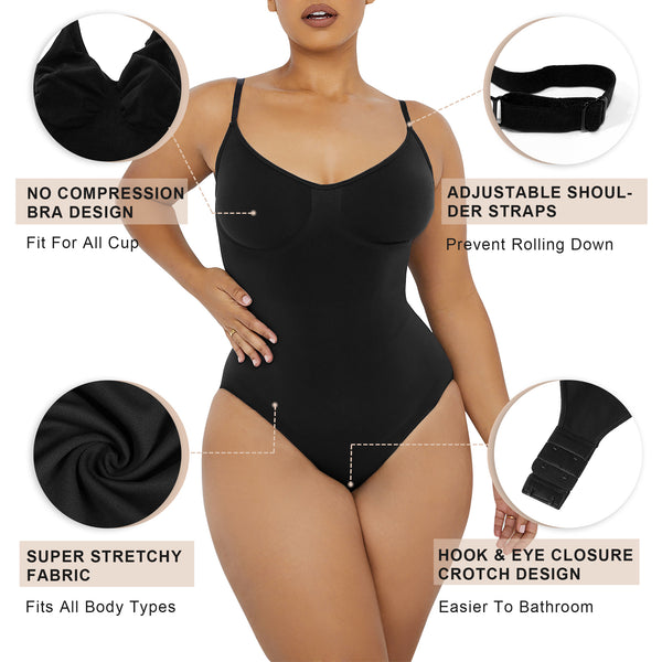 Bodysuit Women Shapewear Body Shaper with Cup Compression Bodies