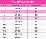 YIANNA Womens Long Torso Waist Trainer Sports Girdle 4 Row Hooks