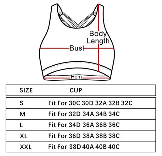 YIANNA Sports Bras for Women - Strappy Sports Bra Padded for Yoga, Running, Fitness - Athletic Gym Tops