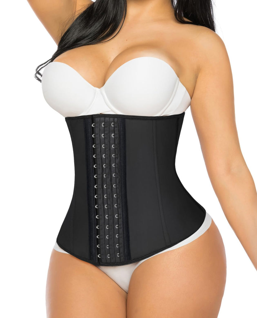 Latex Shaper Waist Trainer (Black, Small) at  Women's Clothing store