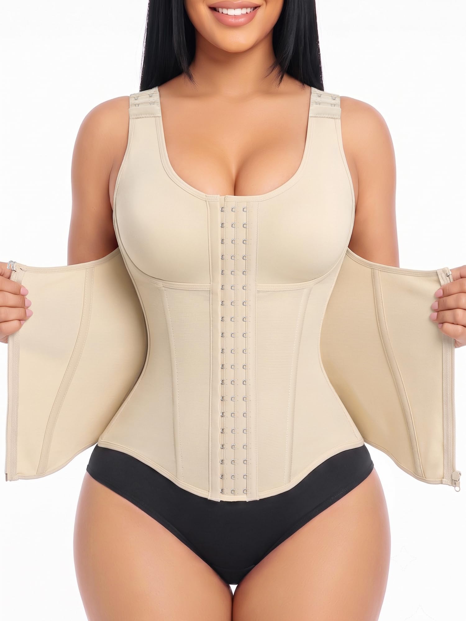 Double Tummy Control Waist Trainer Vest