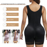 YIANNA Fajas Colombianas Moldeadoras Shapewear Tummy Control Body Shaper Postpartum Butt Lift Compression Garment with Steel Bones