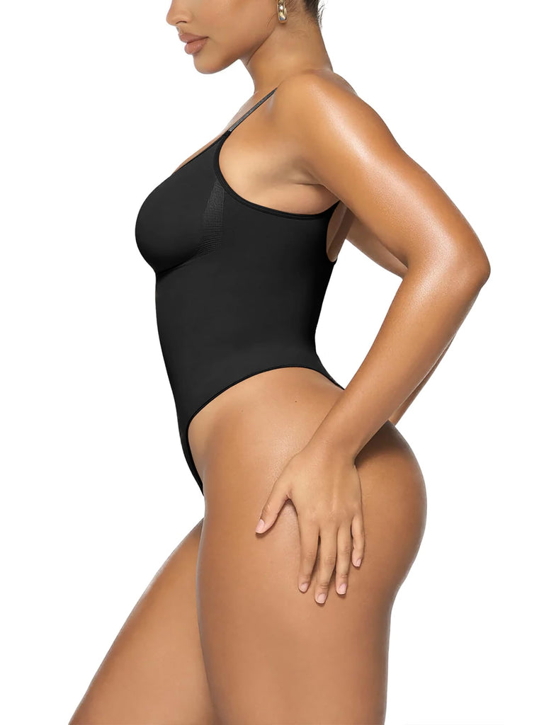 Women Bodysuit Seamless Compression Shapewear Thong Body Shaper