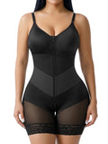 YIANNA V-Shaped Fajas Colombianas Moldeadoras Postpartum Shapewear for Women, Enhanced Tummy Control, Built-in Bust Pad, Butt Lifter Body Shaper with Zipper Crotch
