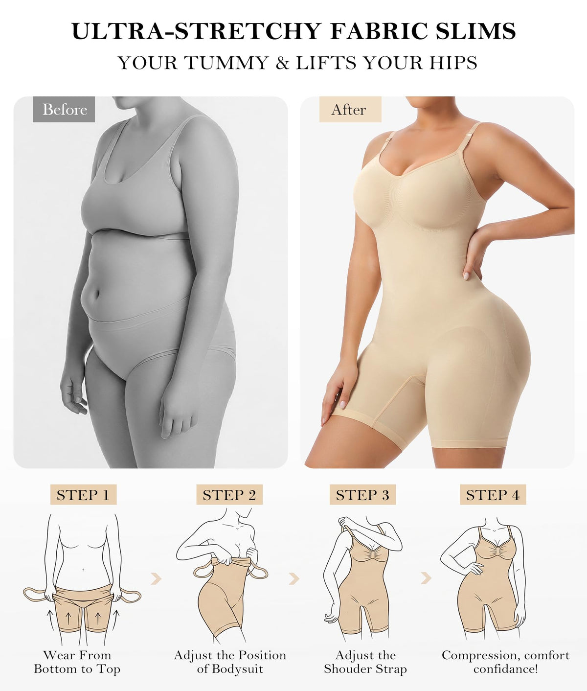 Seamless Sculpt Mid-Thigh Shorts Bodysuit