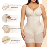 YIANNA V-Shaped Fajas Colombianas Moldeadoras Postpartum Shapewear for Women, Enhanced Tummy Control, Built-in Bust Pad, Butt Lifter Body Shaper with Zipper Crotch