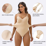 YIANNA Shapewear Tummy Control for Women Seamless Sculpting Body Shaper Snatched Waist Body Suit with Removable Pad