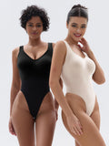 YIANNA Sculpting Bodysuit for Women Tummy Control Seamless Shapewear Scoop Neck Thong Body Shaper