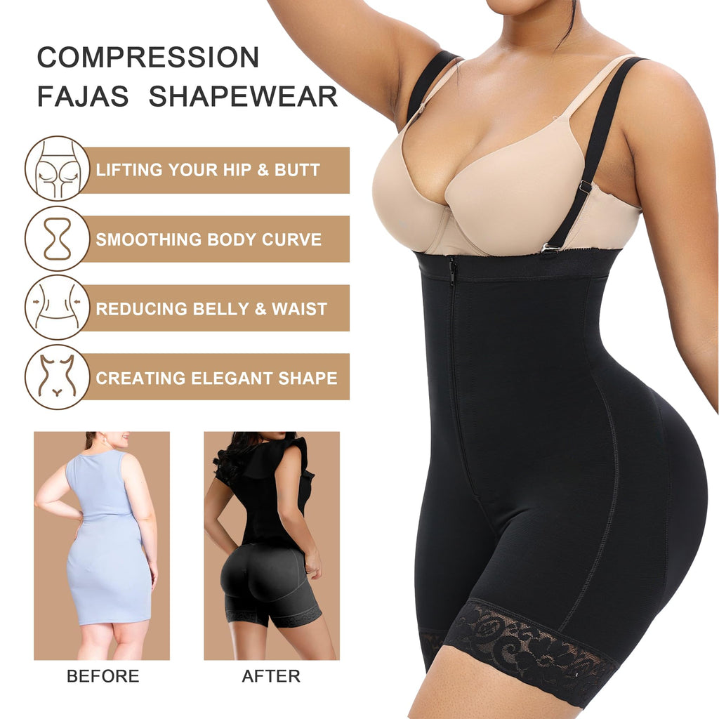 Fajas Colombianas Bodysuit for Women Tummy Control Shapewear