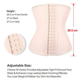 YIANNA Women Classic Latex Waist Trainer  9 Steel Bones 3 Row Hooks