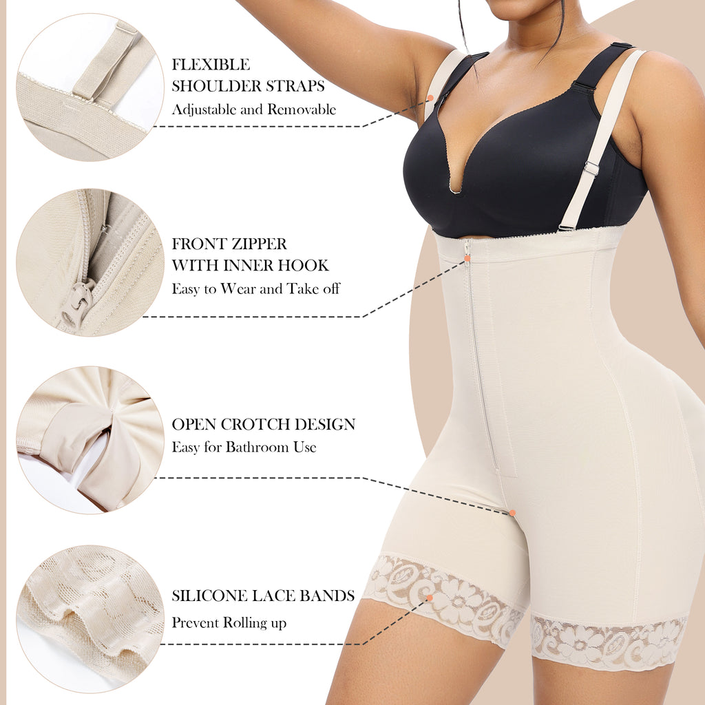 Women Postpartum Recovery Plus Size Full Body Shaper Compression Firm  Control Shapewear Bodysuit Fajas Colombiana Slimmer