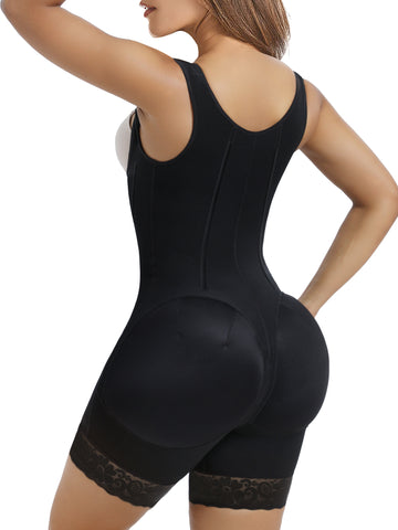 YIANNA Fajas Colombianas Moldeadoras Shapewear Tummy Control Body Shaper Postpartum Butt Lift Compression Garment with Steel Bones