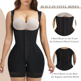 YIANNA Fajas Colombianas Moldeadoras Shapewear Tummy Control Body Shaper Postpartum Butt Lift Compression Garment with Steel Bones