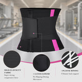 YIANNA Waist Trainer Belt Waist Cincher Tummy Control Body Shaper for Women Sports Girdle Lumbar Support with Double Wrap