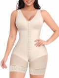 YIANNA Fajas Colombianas Shapewear for Women Tummy Control Post Surgery Full Body Shaper Butt Lifter with Zipper Crotch