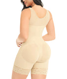 YIANNA Fajas Colombianas Shapewear for Women Tummy Control Post Surgery Full Body Shaper Butt Lifter with Zipper Crotch