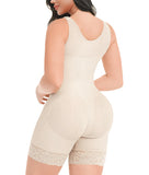 YIANNA Fajas Colombianas Shapewear for Women Tummy Control Post Surgery Full Body Shaper Butt Lifter with Zipper Crotch