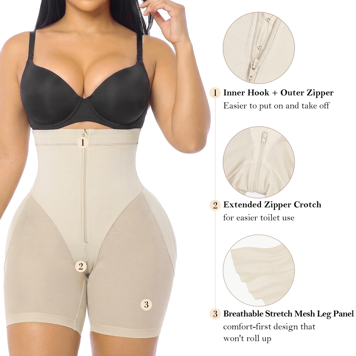 Hip Enhancer Fajas Shorts Butt Lift Shapewear