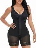 YIANNA Fajas Colombianas Shapewear for Women Tummy Control Post Surgery Full Body Shaper Butt Lifter with Zipper Crotch