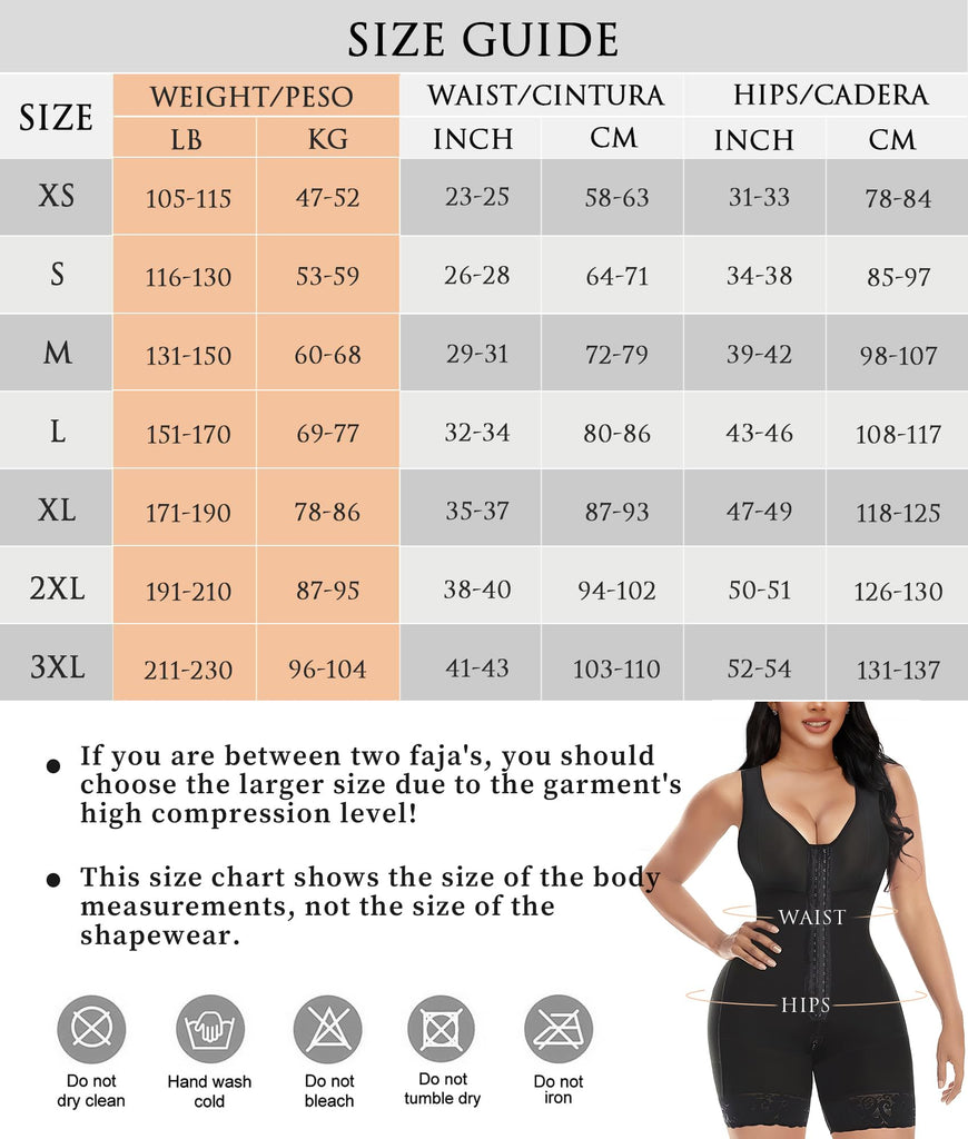 YIANNA Fajas Colombianas Shapewear for Women Tummy Control Body Shaper Butt  Lifter with Zipper Crotch Black X-Large