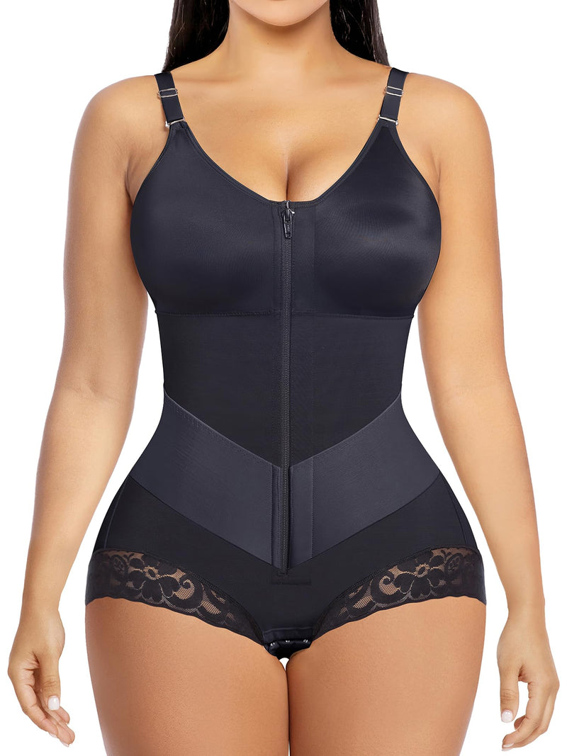 YIANNA V-Shaped Fajas Colombianas Moldeadoras Postpartum Shapewear Tummy Control for Women Waist Shaping Girdles Body Shaper