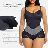 YIANNA V-Shaped Fajas Colombianas Moldeadoras Postpartum Shapewear Tummy Control for Women Waist Shaping Girdles Body Shaper