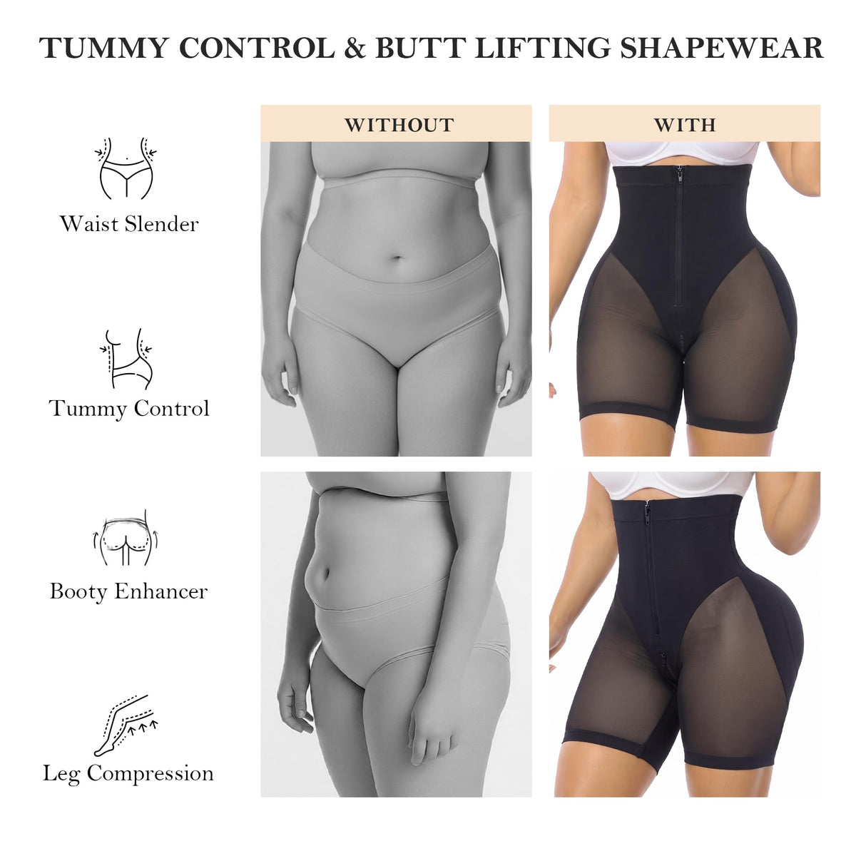 Hip Enhancer Fajas Shorts Butt Lift Shapewear