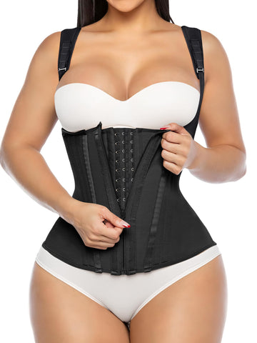 YIANNA Waist Trainer for Women for Tummy Control Sports, Workout Hourglass Vest Waist Cincher with Adjustable Shoulder Strap