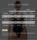 YIANNA Sculpting Bodysuit for Women Tummy Control Seamless Shapewear Scoop Neck Thong Body Shaper