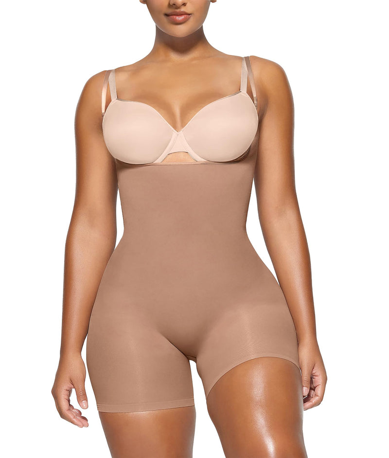  YIANNA Shapewear For Women Tummy Control Fajas Colombianas  Post Surgery Body Shaper Open Bust Bodysuit