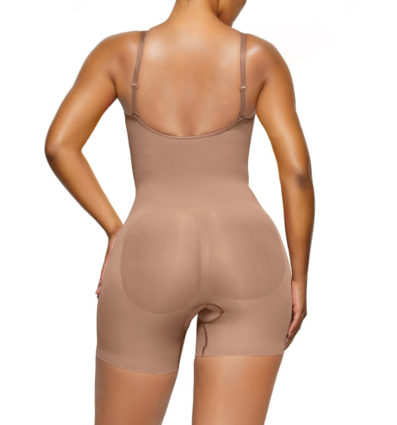 YIANNA Shapewear For Women Tummy Control Fajas Colombianas Post Surgery  Body Shaper Open Bust Bodysuit
