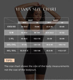 YIANNA Shapewear Bodysuit for Women Tummy Control Scoop Neck Mid Thigh Sculpting Body Shaper