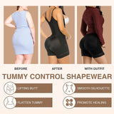YIANNA Fajas Colombianas Shapewear for Women Tummy Control Body Shaper with Zipper Crotch