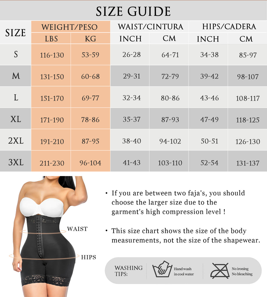 YIANNA Tummy Control Shapewear for Women Fajas Colombianas Body Shaper Shorts with Zipper Crotch
