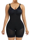 YIANNA Fajas Colombianas Postpartum Shapewear for Women Tummy Control Butt Lifter Body Shaper with Zipper Crotch